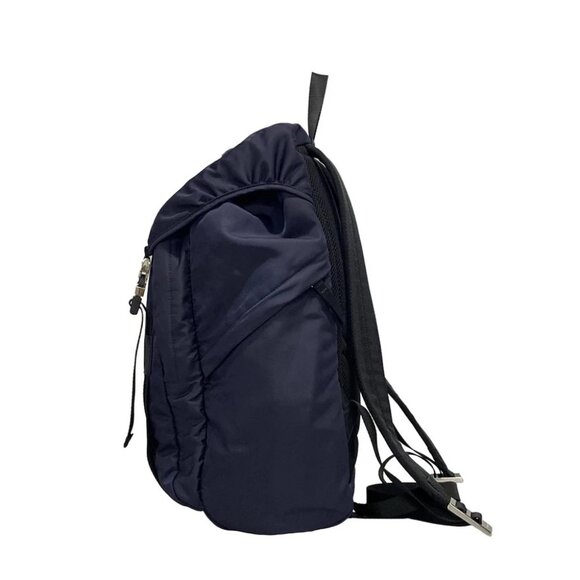 Auth PRADA Navy Black Nylon Backpack - Picture 4 of 14